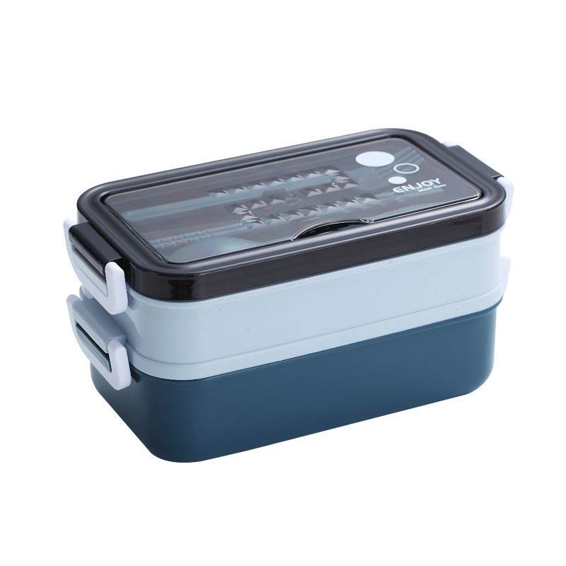 Insulated Stainless Steel Double-Layer Lunch Box for Work & School - Velora