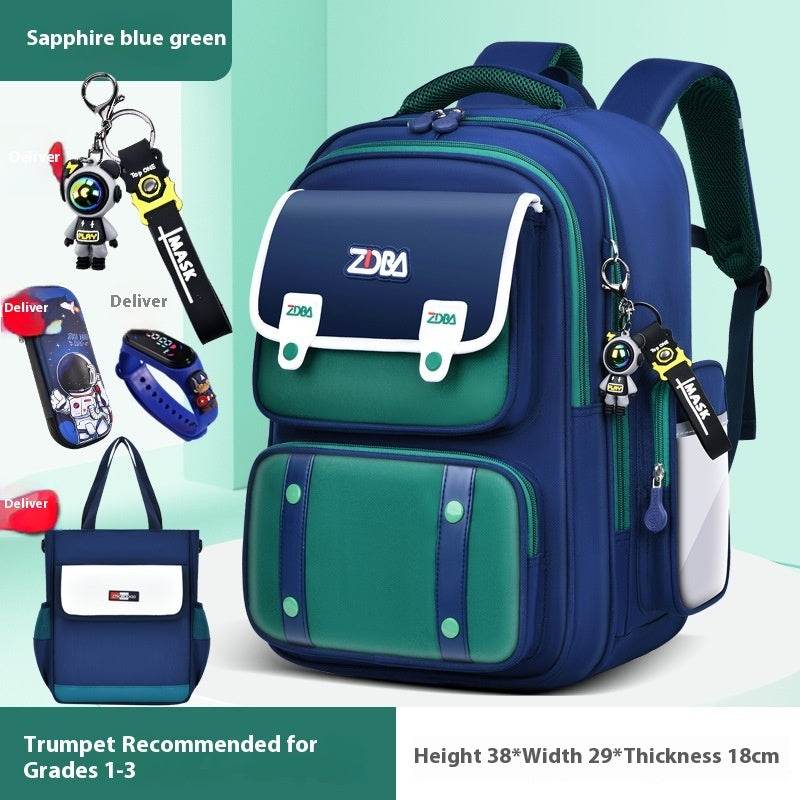 Elementary School Spine Protection Backpack Water resistant School bag - Velora