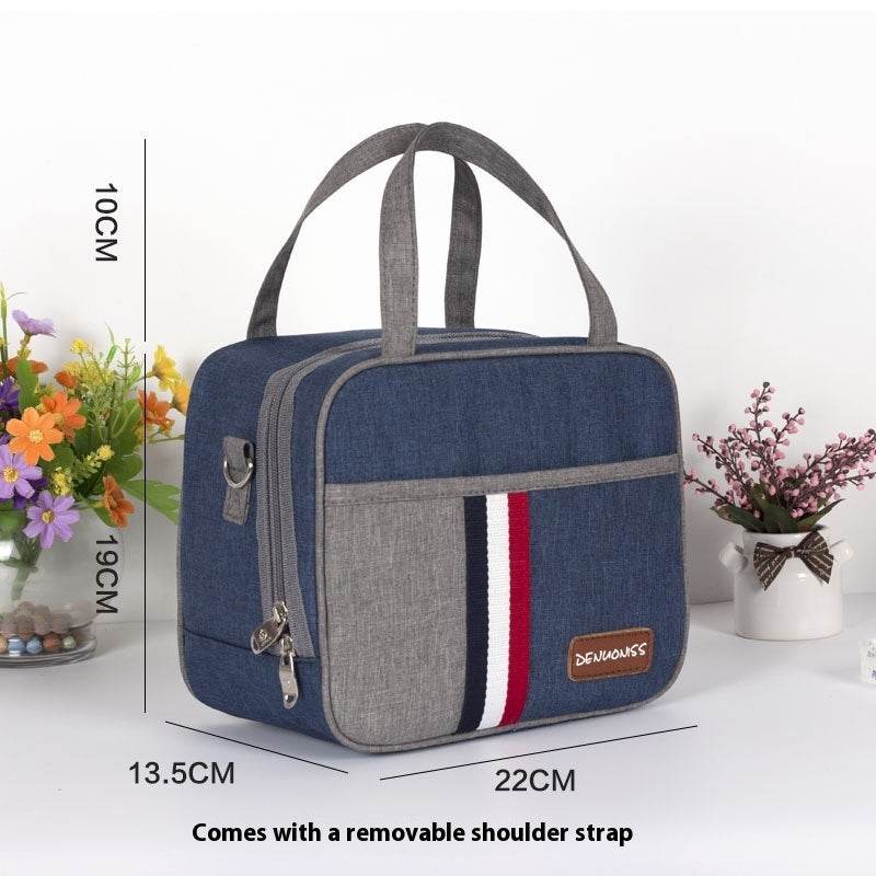 Women Fashion Thermal Insulated Denim Work Lunch Bag - Velora