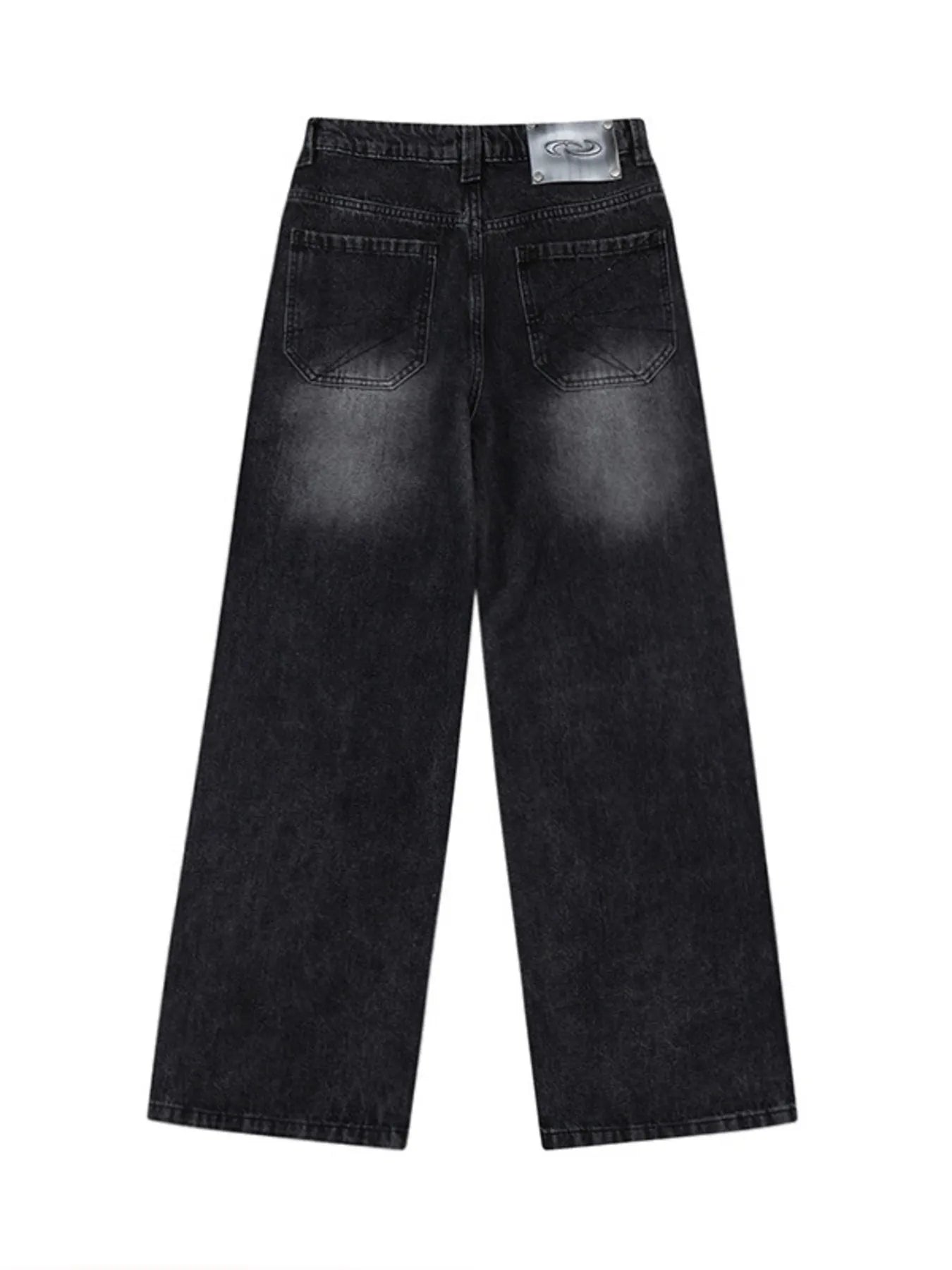 Men's High-Waisted Wide Leg Wash Jeans - Velora