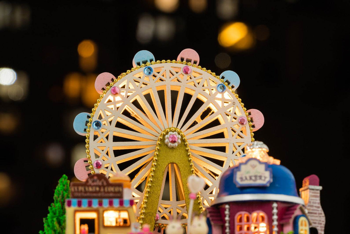 Ferris wheel transparent cover building block toy - Velora