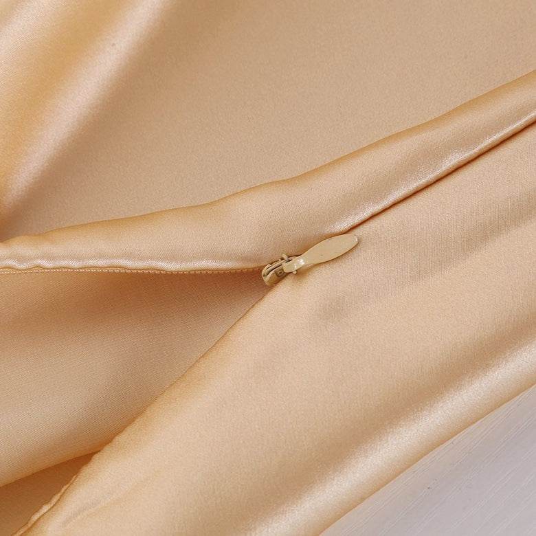 Pillowcase Satin Solid Color Simulation Silk Single Pillowcase Ice Silk Pillowcase - Velora