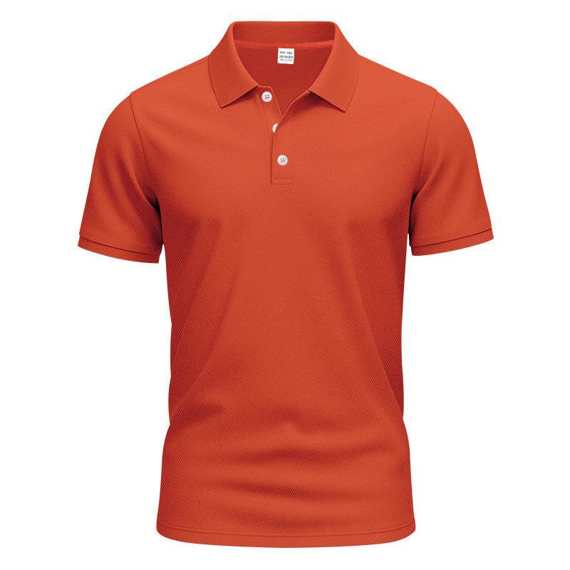 Men's Gentleman Loose Breathable Lapels Short Sleeve - Velora