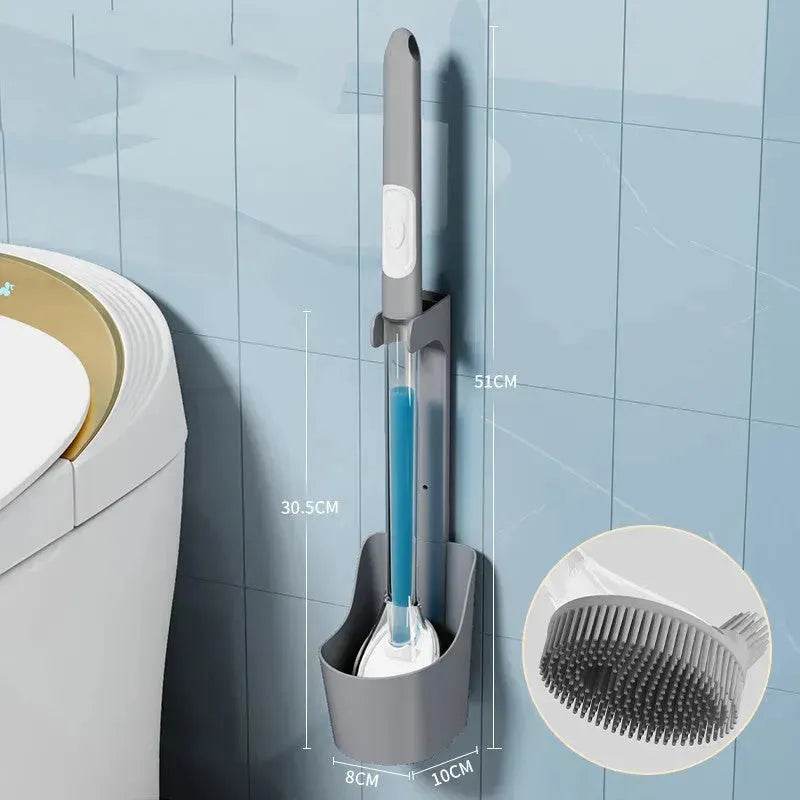 Household Sturdy Bristle strong silicone Toilet brush - Velora