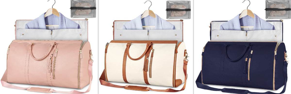 Large Capacity Travel Duffle Bag Women's Handbag Folding Suit Bag Waterproof Clothes Totes - Velora