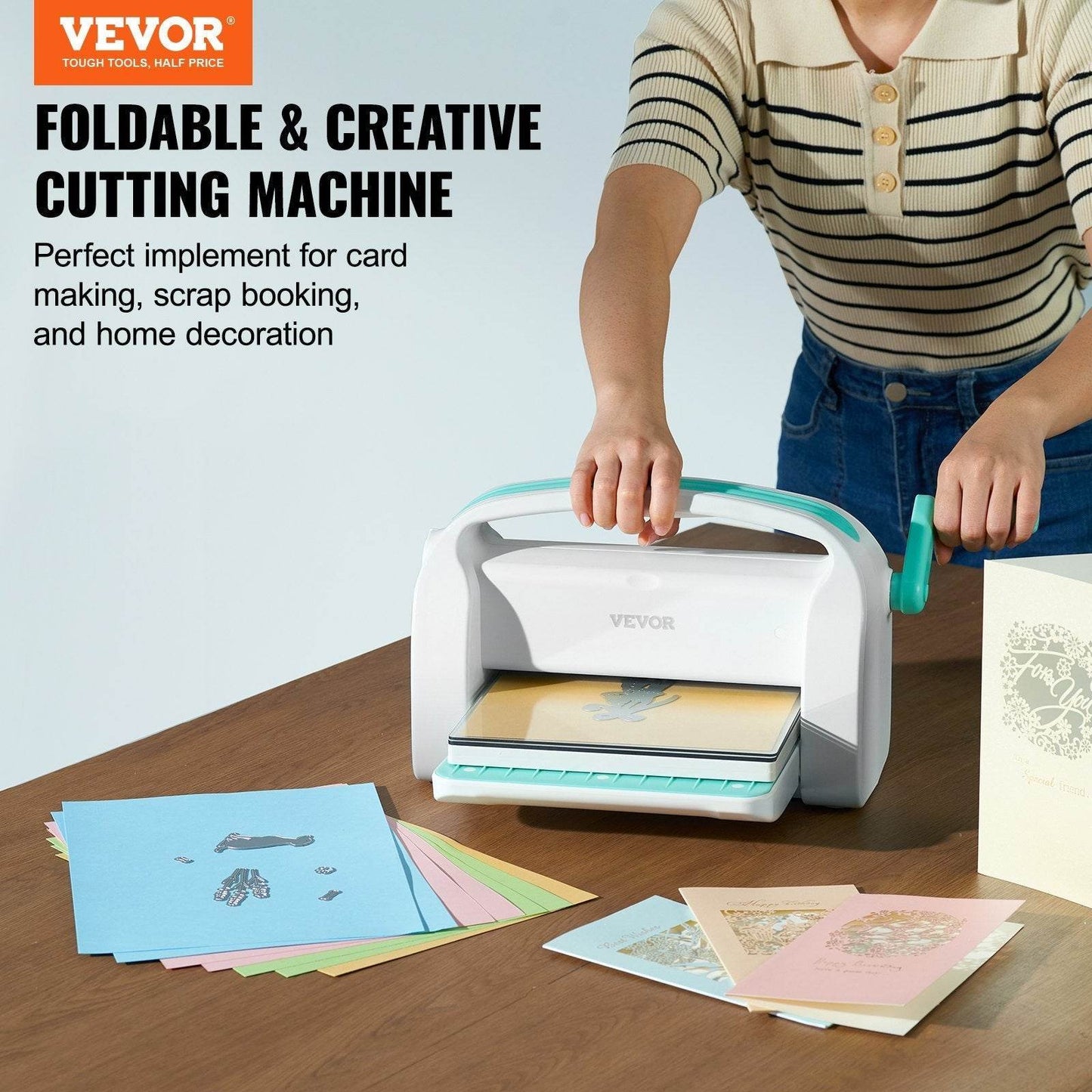 VEVOR Manual Die Cutting Embossing Machine 9Opening For Art Craft Scrapbooking
