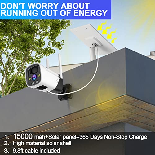 2K Security Cameras Wireless Outdoor Solar Battery - Velora Luxury Fashion