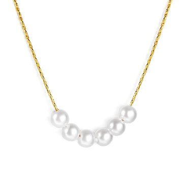 Six Pearl Cascade Pendant