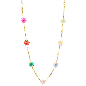 Floral Fusion Pendant Necklace