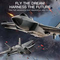 KF700 J-20 4-Channel Brushless Glider RC Plane, 300m Range, Camouflage Gray - Velora Luxury Fashion