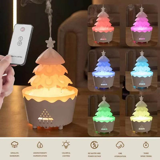 2024 New Design Essential Oil Aroma Diffuser Household Mute Small Remote Control Humidifier Suitable For Home Christmas Gift - Velora