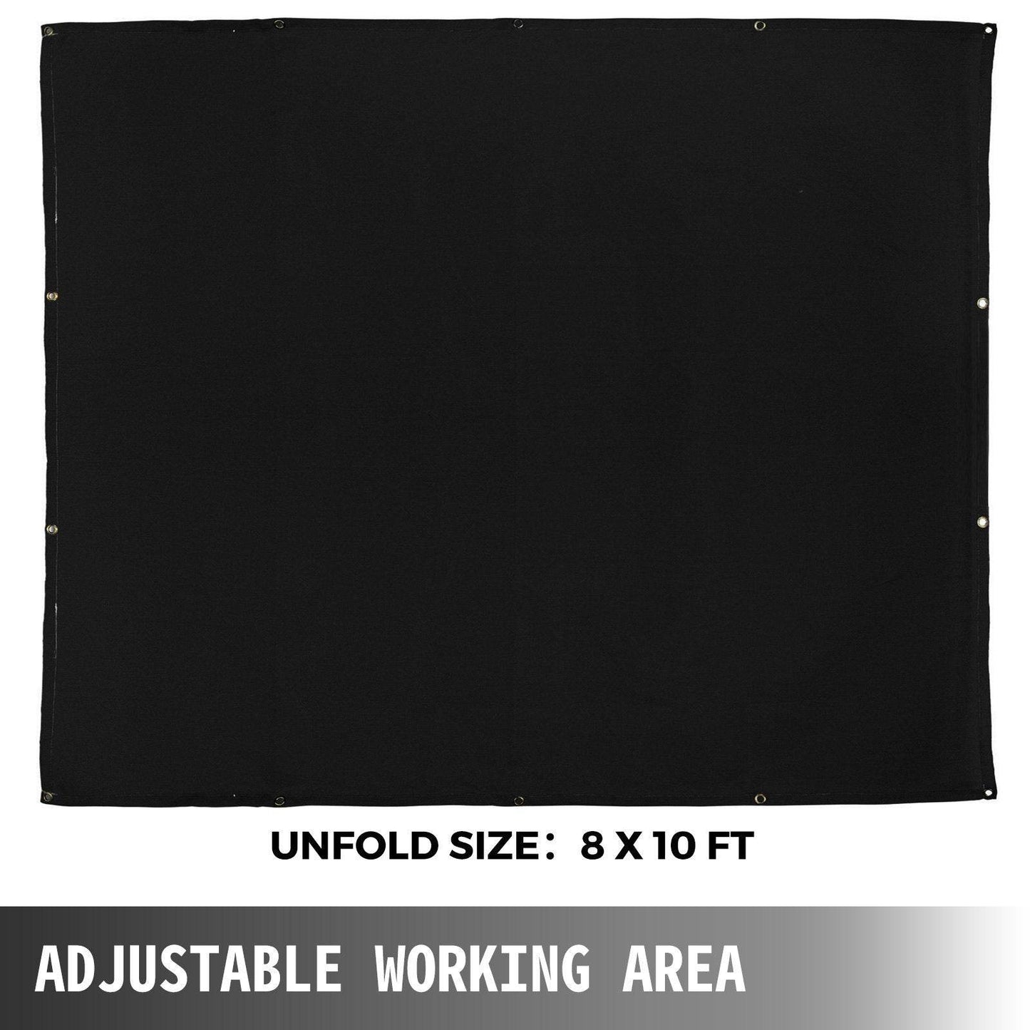 8 X 10 Ft Welding Blanket Black Fiberglass Blanket Portable Fiberglass Fire Retardant Blanket Welding Mat Welding Fireproof Thermal Resistant Insulation With Carry Bag - Velora