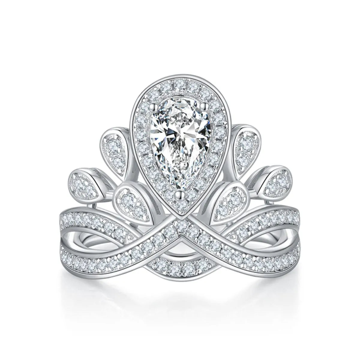 1 Carat Moissanite 925 Sterling Silver Ring