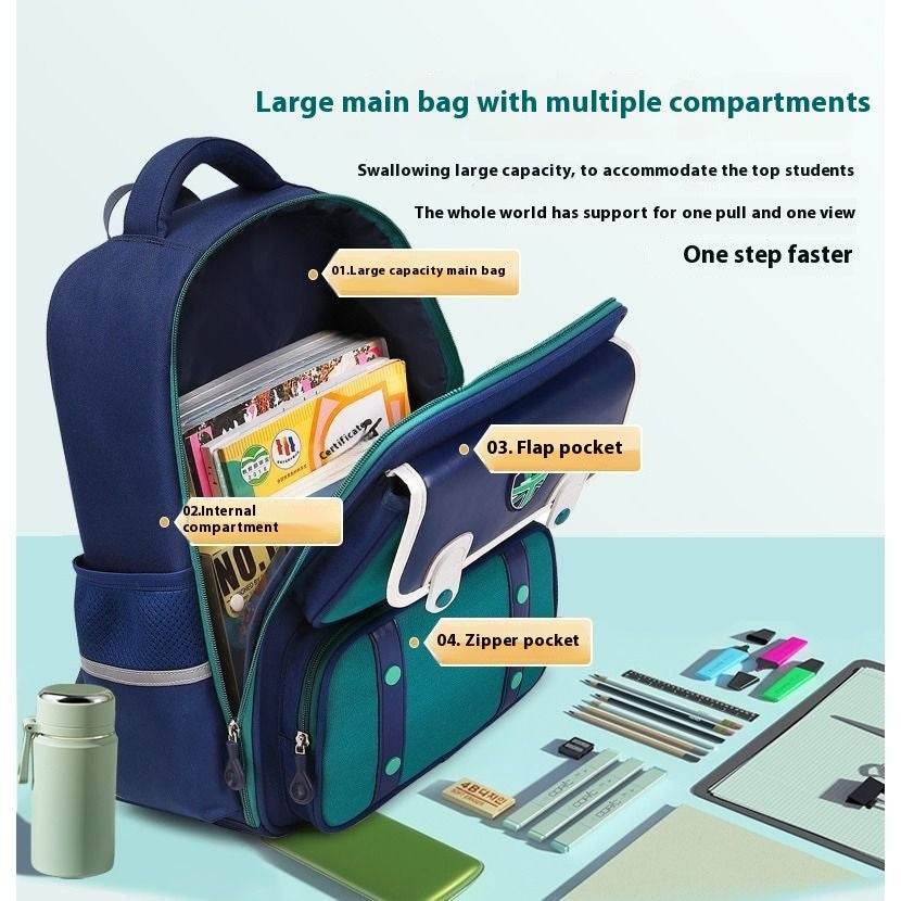 Children School bag Water resistant Spine Protection Backpack - Velora