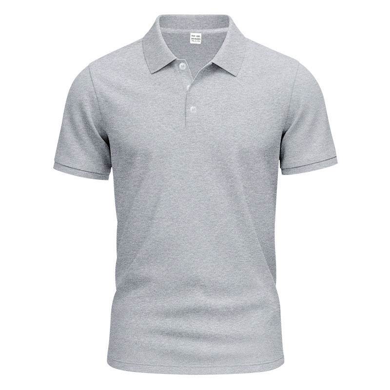 Men's Gentleman Loose Breathable Lapels Short Sleeve - Velora