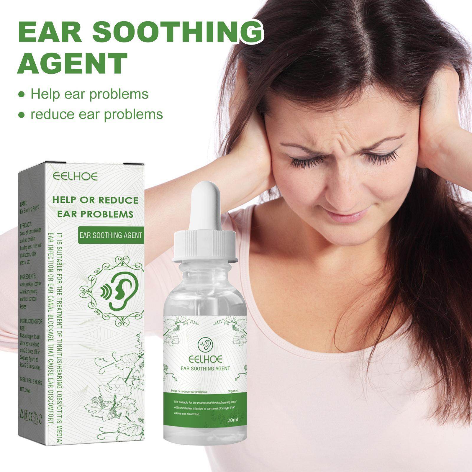 Erlebao Ear Soothing Health Care Ear Drops, Relieve Inner Ear Blockage And Tinnitus Discomfort - Velora