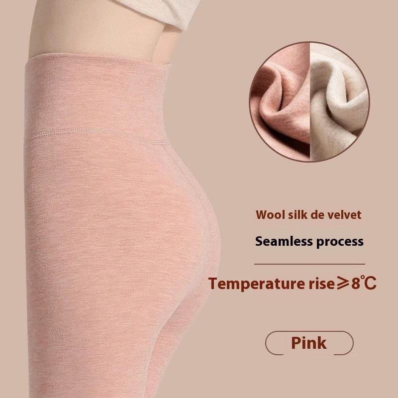 Winter Warm Leggings Cashmere Plus Velvet Tight Pants Fashion High Waist Slim Fit Trousers For Women Clothing - Velora