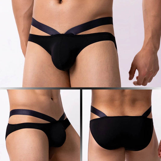 Thin Ice Silk Low Waist Men's Underwear Briefs - Velora
