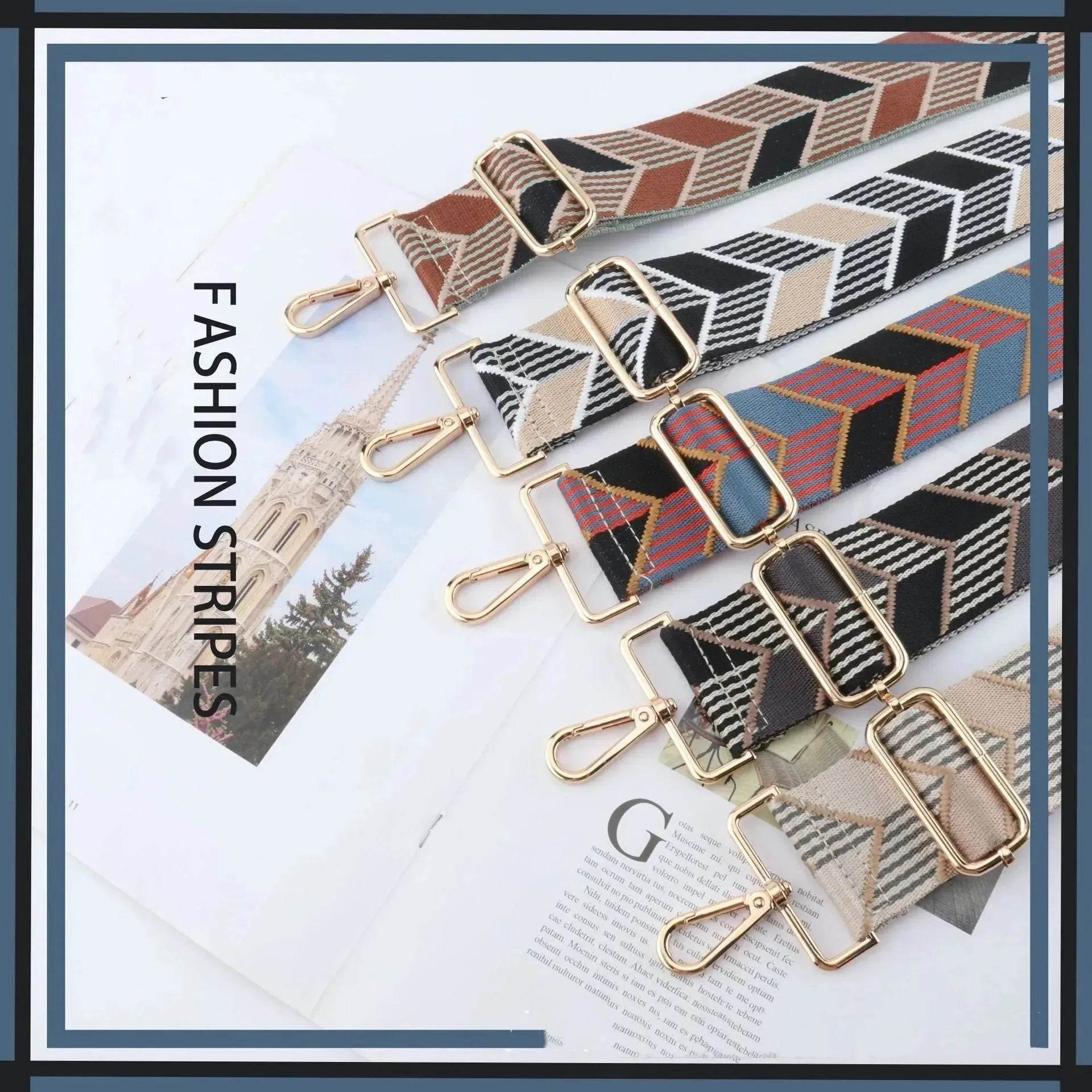 Retro Bag Strap Crossbody Bag Adjustable Replacement Guitar Strap - Velora