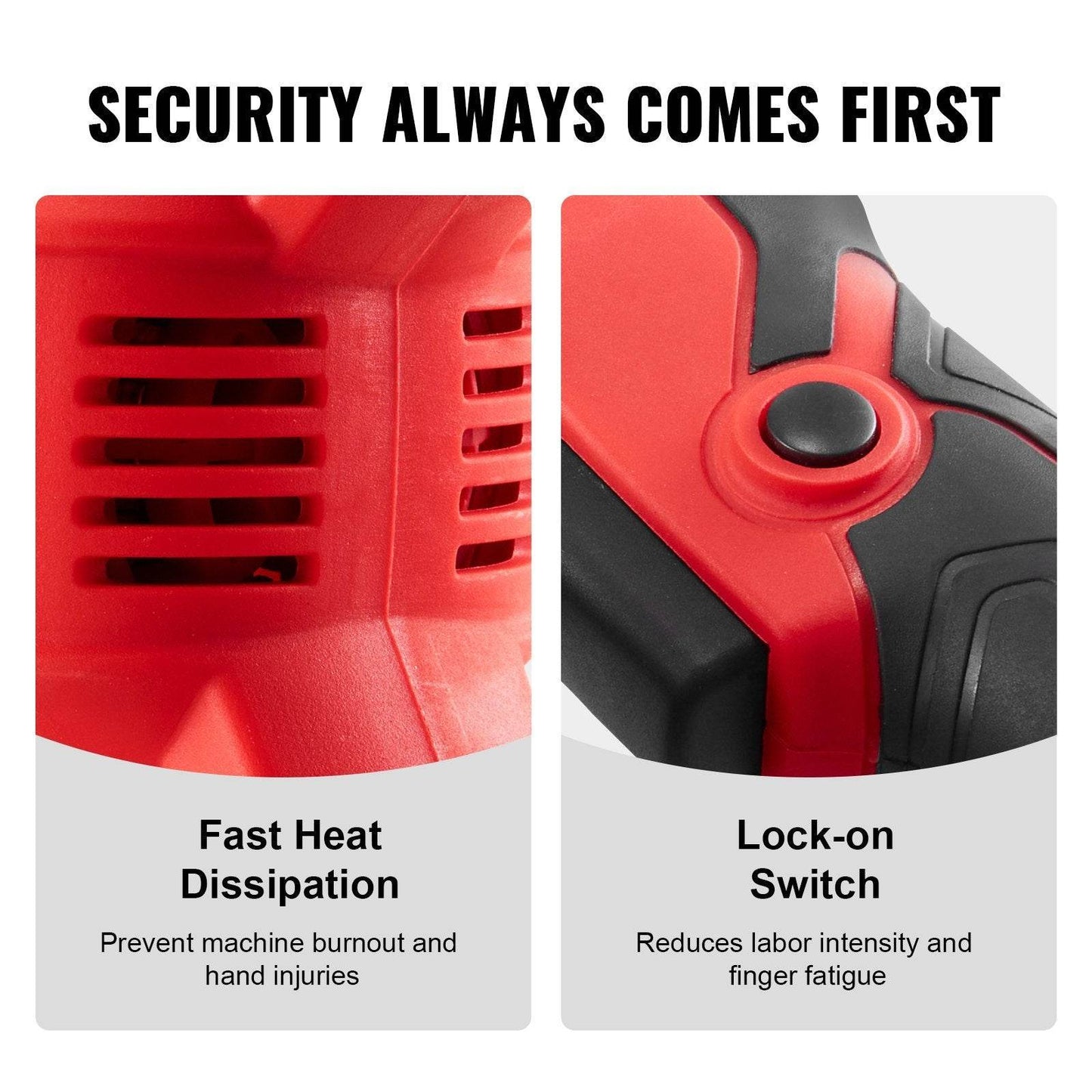 Handheld Concrete Vibrator, 800W Electric Vibrator 13000 VPM - Velora