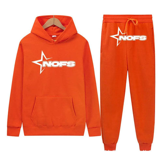 2 pcs Gothic Punk Rock Streetwear Hoodie Outfit set Unisex - Velora