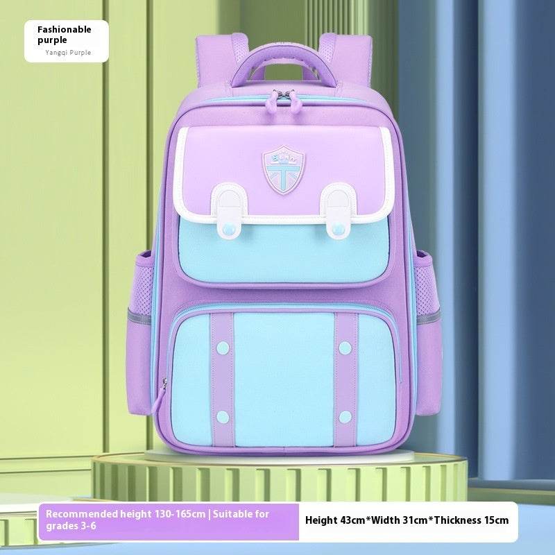 British Style Children Spine Protection water resistant Backpack for School - Velora