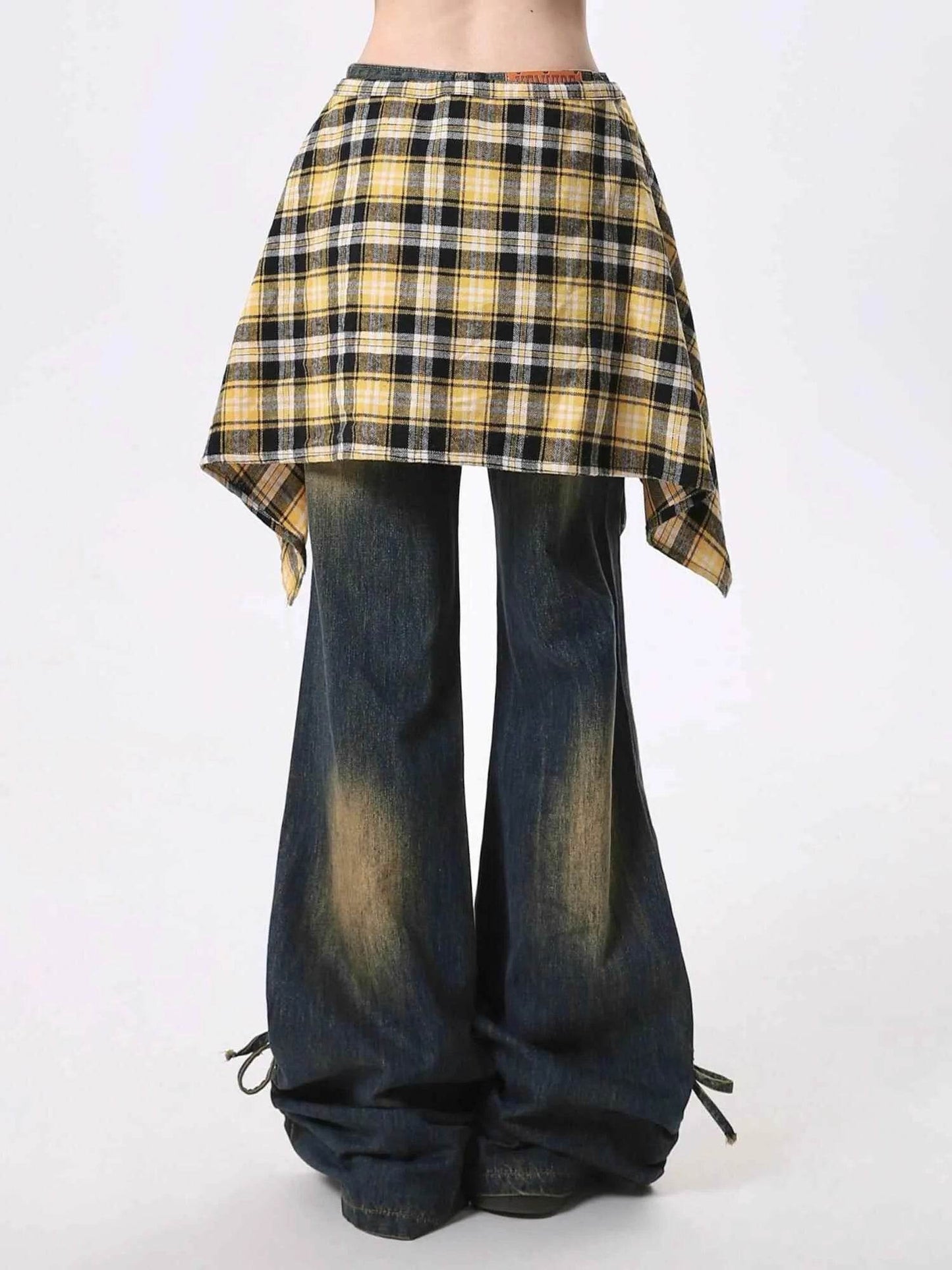 Jeans Women's Skirt Swing Outside Casual Bootcut Pants - Velora