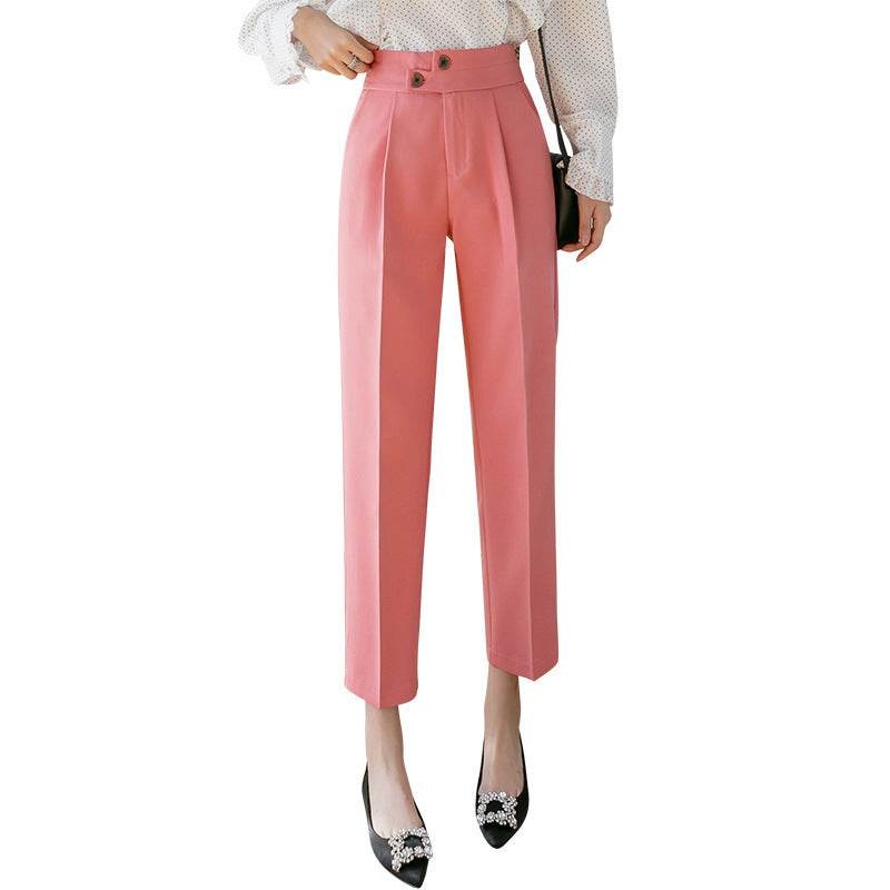 Tapered Trousers Women's Slim Harem Suit Trousers - Velora