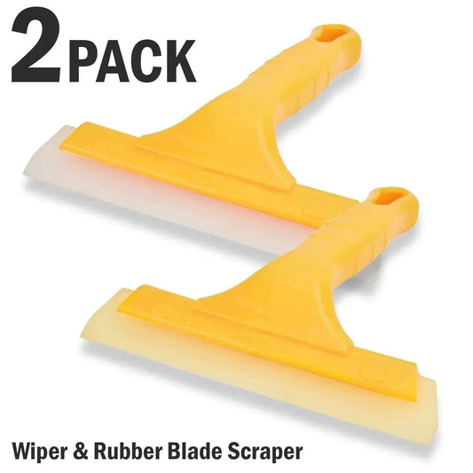 2pc Window Squeegee Shower Cleaner Car Home Glass Wash Water Wiper Ice Scraper - Velora