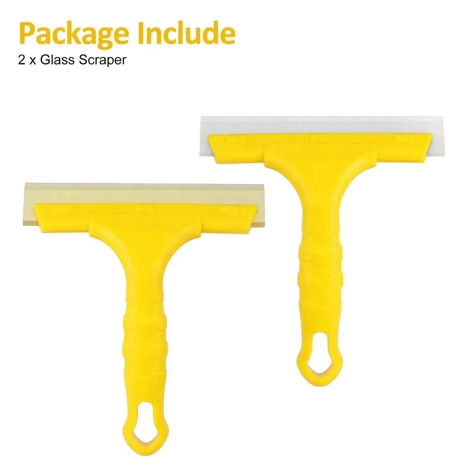 2pc Window Squeegee Shower Cleaner Car Home Glass Wash Water Wiper Ice Scraper - Velora