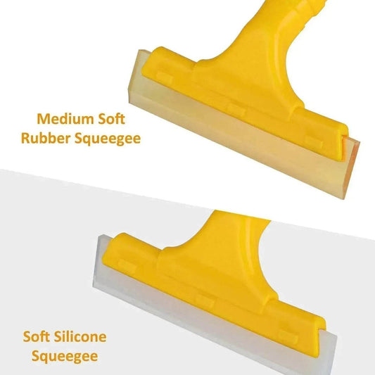 2pc Window Squeegee Shower Cleaner Car Home Glass Wash Water Wiper Ice Scraper - Velora