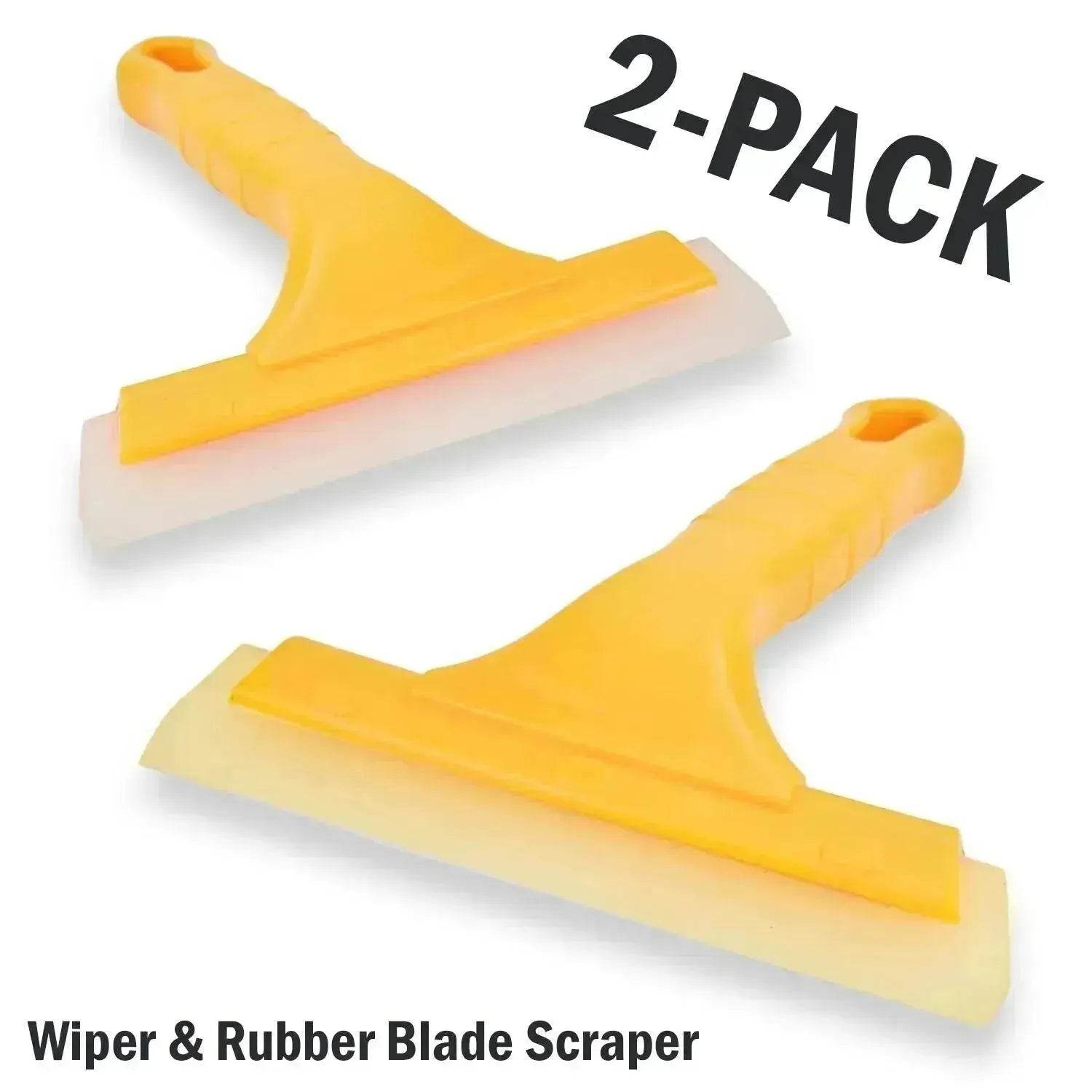 2pc Window Squeegee Shower Cleaner Car Home Glass Wash Water Wiper Ice Scraper - Velora