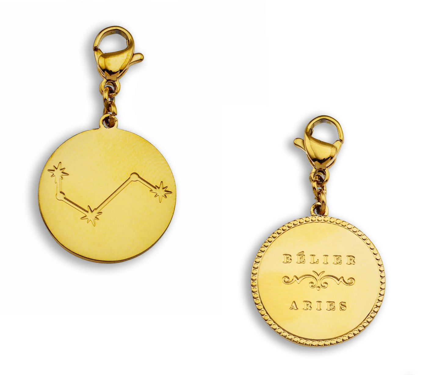 ZODIAC CONSTELLATION Double Sided Charm - Velora
