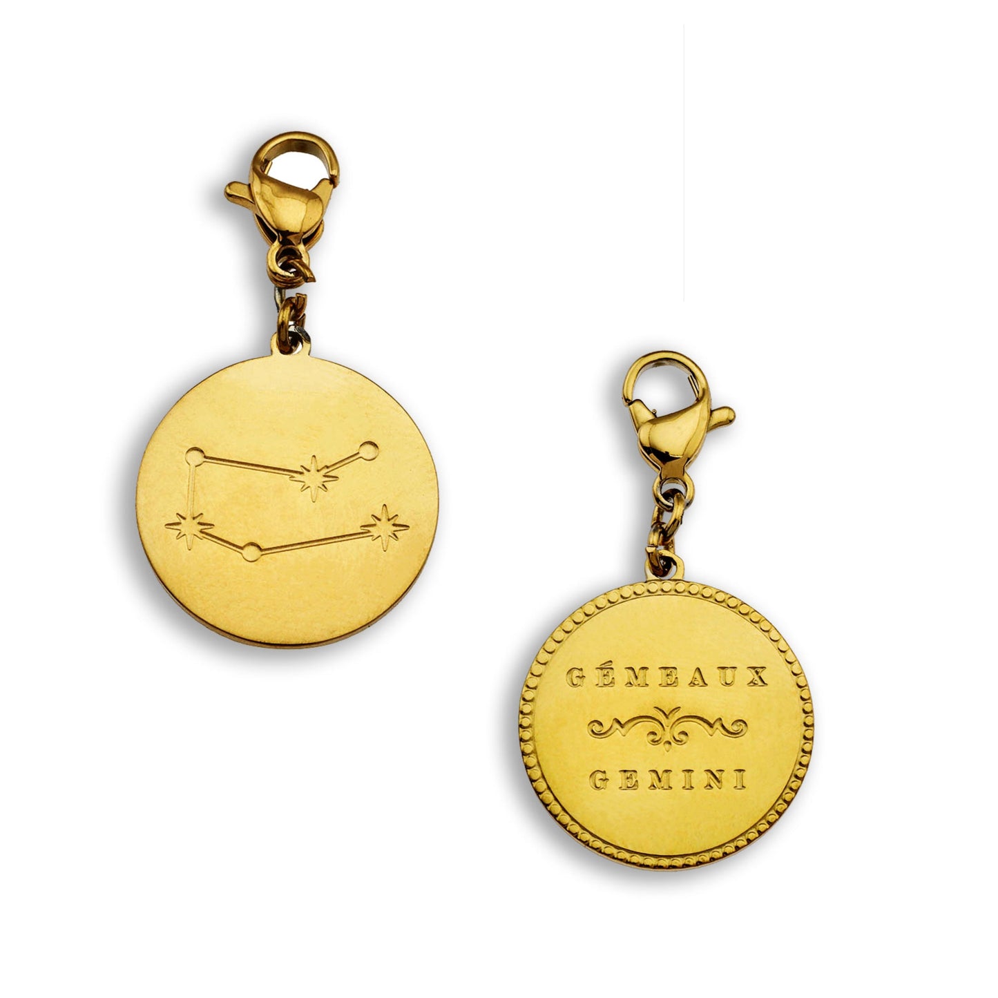 ZODIAC CONSTELLATION Double Sided Charm - Velora