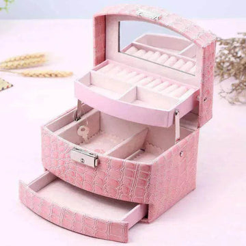 3 Layers Leather Luxury Jewelry Boxes