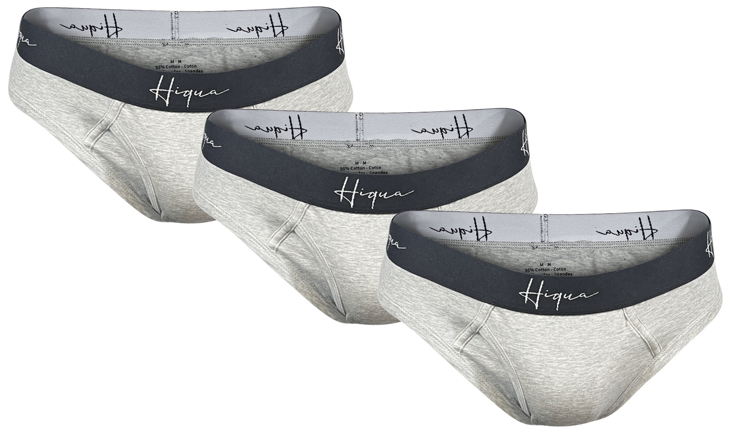 3 Pack Classic Briefs, Multi Colour - Velora Luxury Fashion