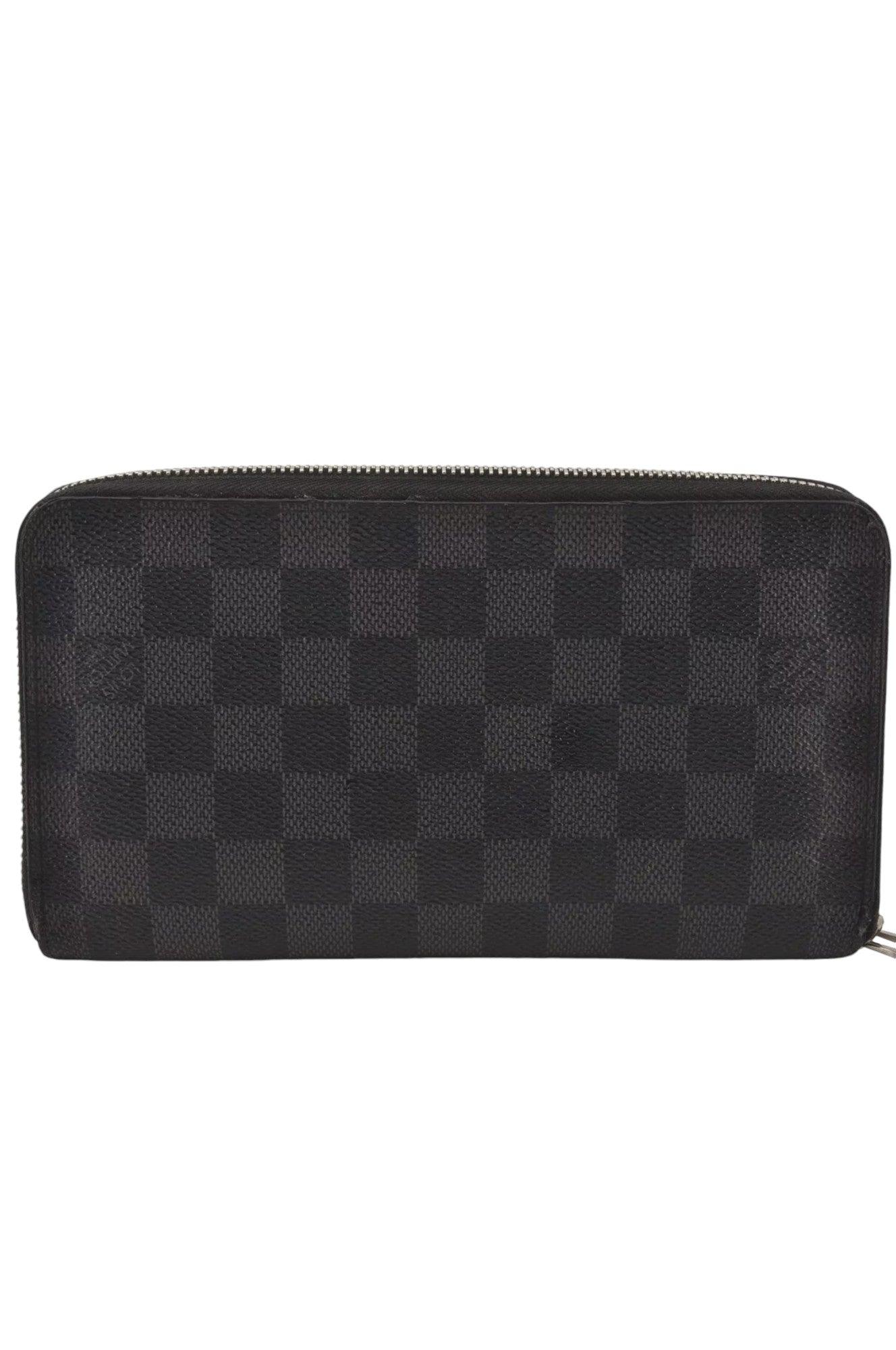Louis Vuitton Damier Graphite Zippy Organizer Wallet N63077 LV 8122K - Velora