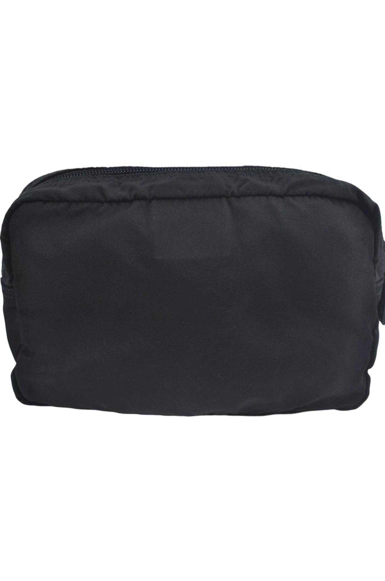 PRADA Nylon Leather Pouch Purse Black 3978K - Velora