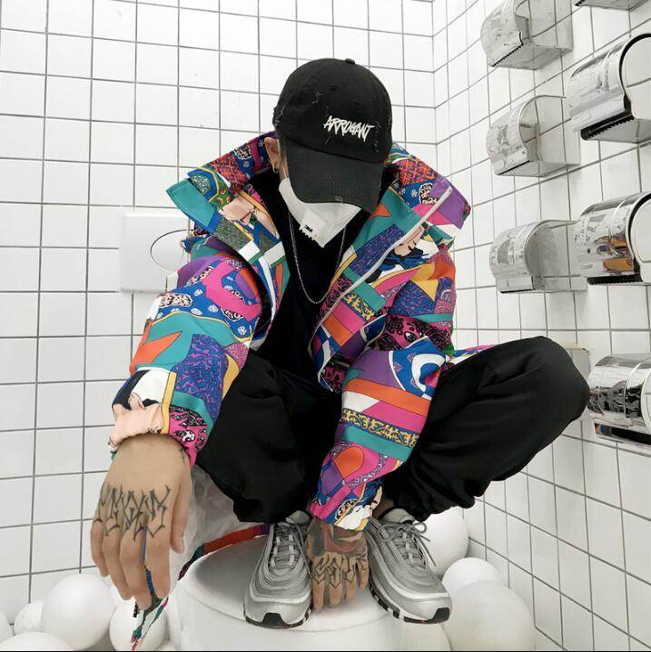 Graffiti trench coat - Velora