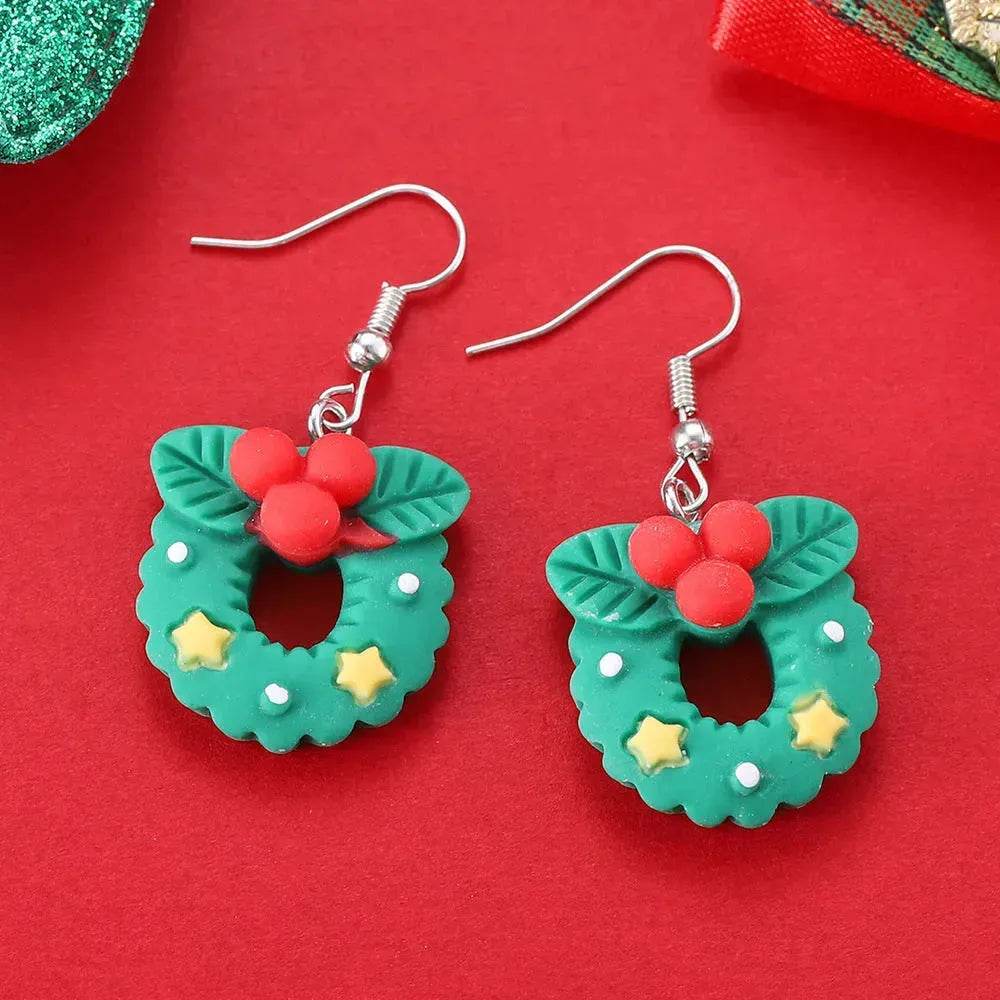 Creative Cartoon Christmas Earrings Fashion - Velora