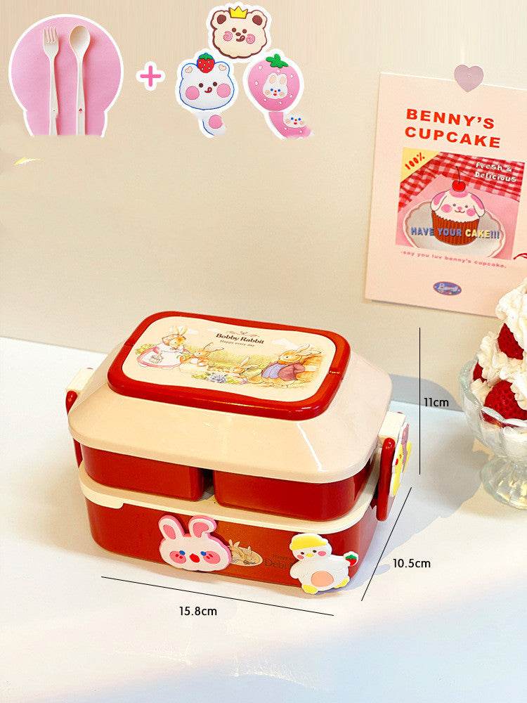 Cute Cartoon Multi-tiered Kids Bento Lunch Box - Velora