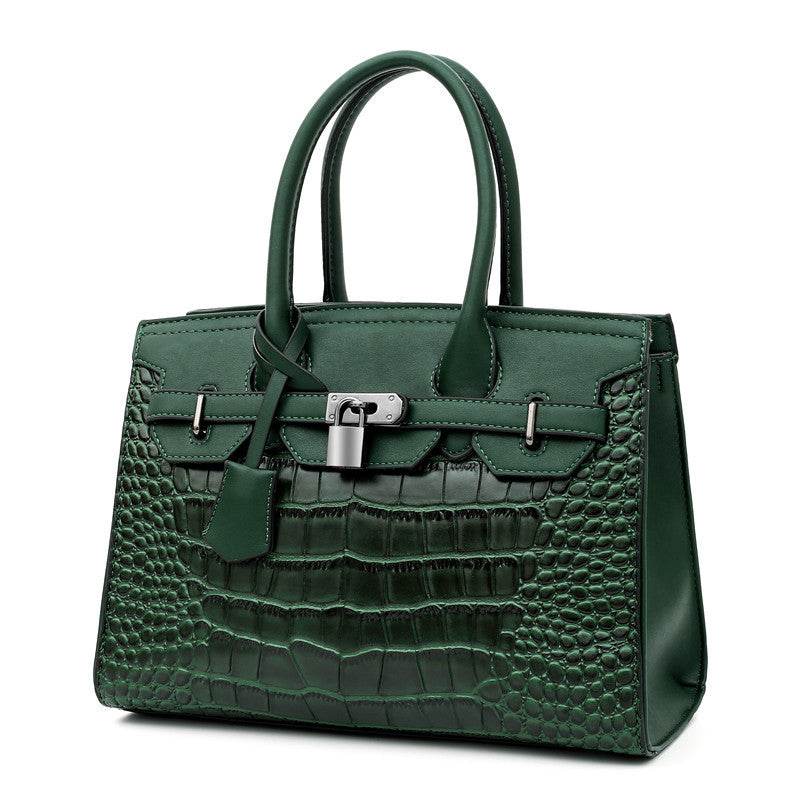 Trendy crocodile pattern Cooperate Work Handbag for Ladies - Velora