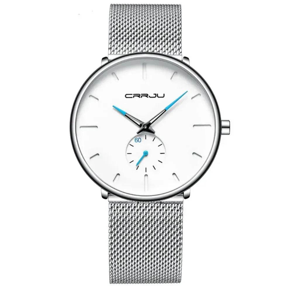 Simple ultra-thin watch round mesh belt watch - Velora