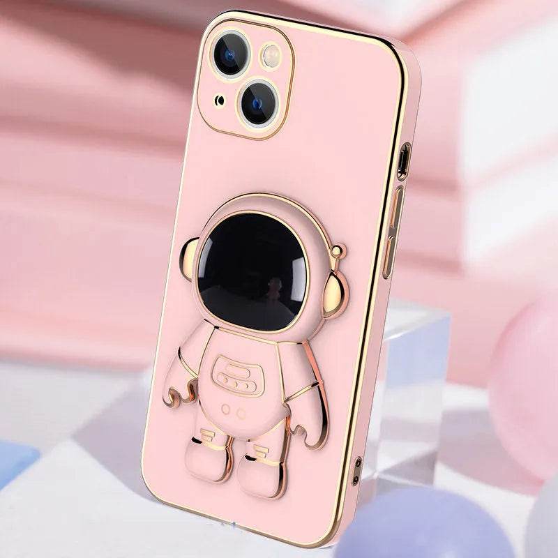 3D Astronaut Phone Case Anti-Drop Electroplating Bracket - Velora