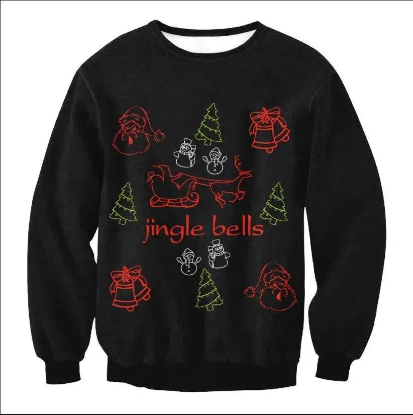 UGLY CHRISTMAS SWEATER Vacation Santa Elf Funny Womens Men Sweaters Tops Autumn Winter Clothing - Velora