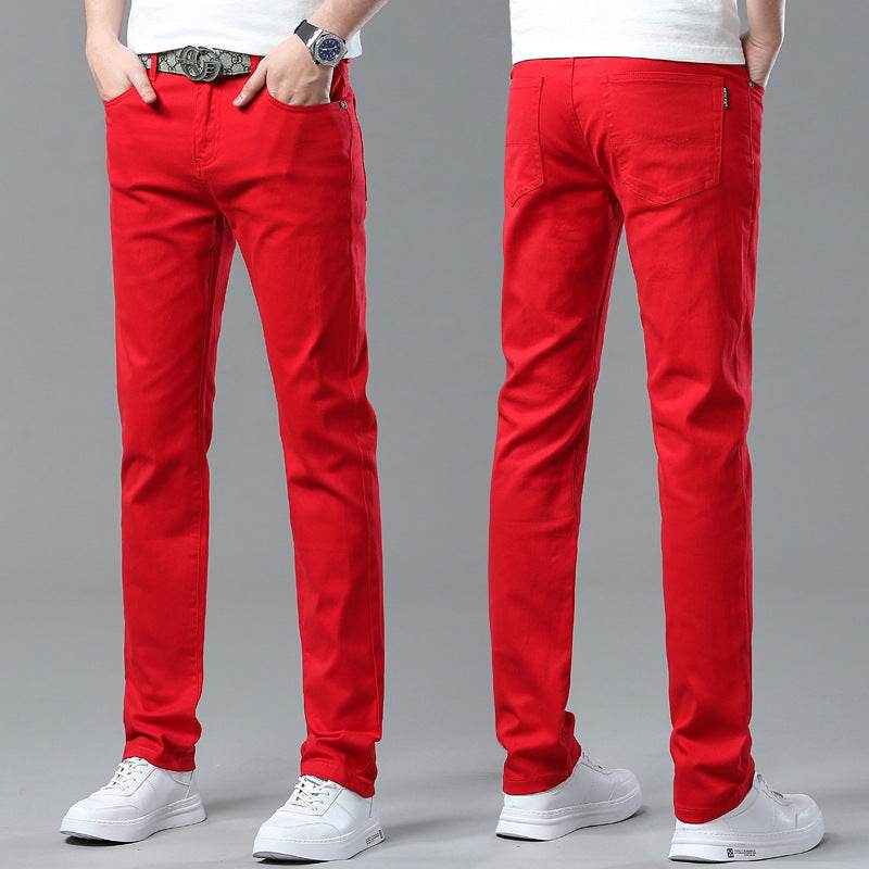 Men Fashion Brands Stretch Slim Fit Skinny Denim Pants jeans Trouser - Velora