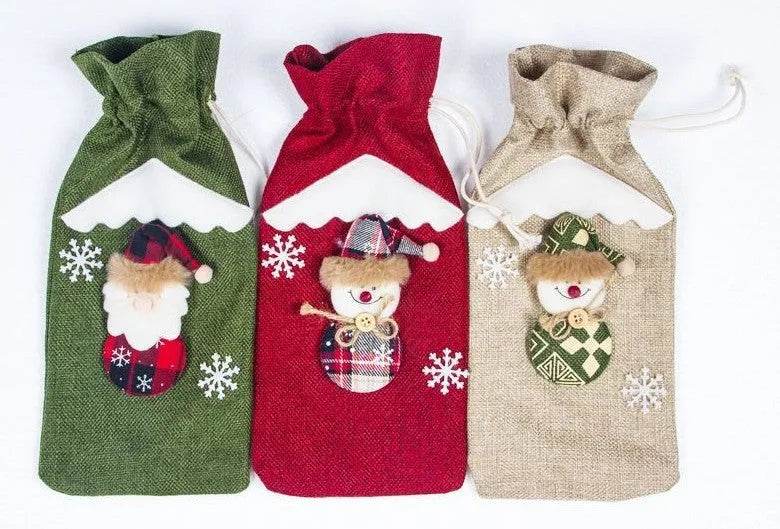 Christmas Decorations Christmas Wine Bottle Socks - Velora