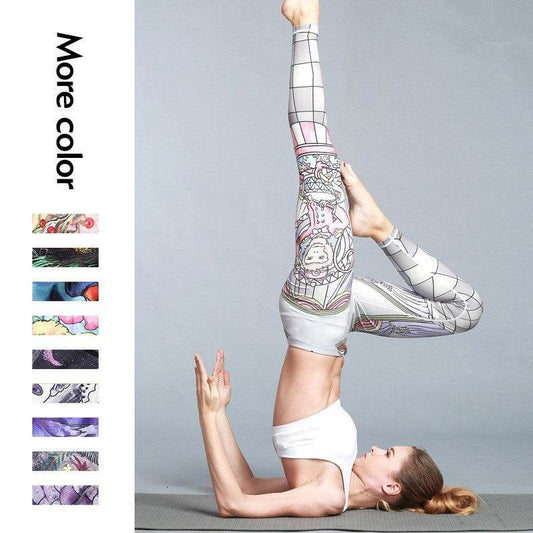 Women's Outdoor Sport Yoga Printed Leggings - Velora