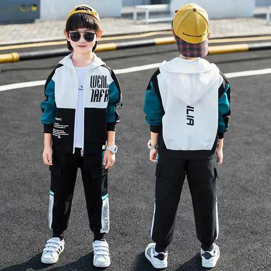 Boys Spring Clothing Sports Jacket Trousers Suit - Velora
