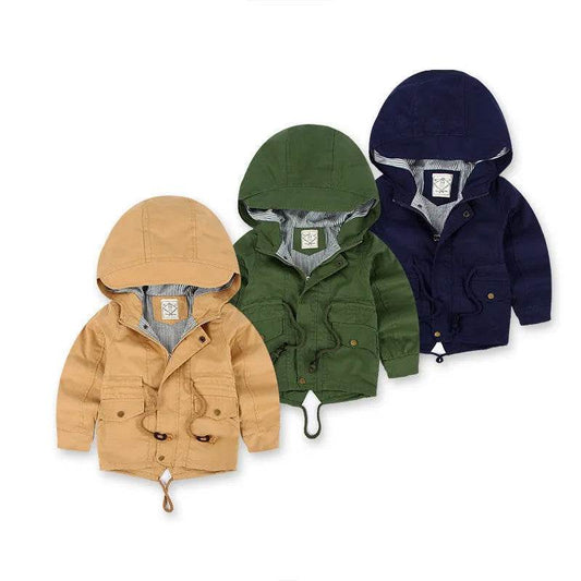 Children Cashmere Hoodie Windproof Winter jacket kids - Velora